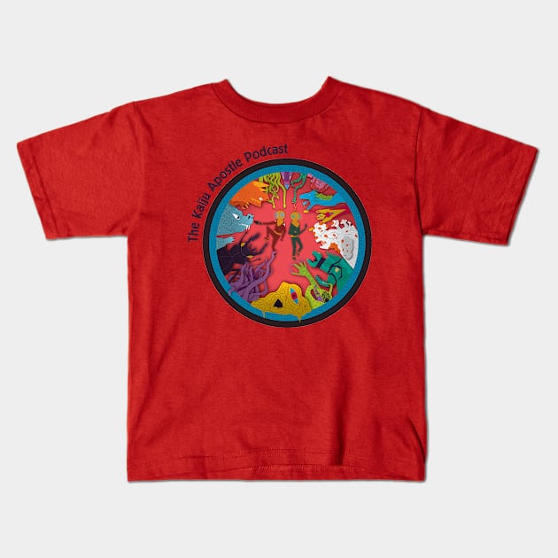 TKAP Logo (With Text) Kids T-Shirt by Kaijuapostlepod